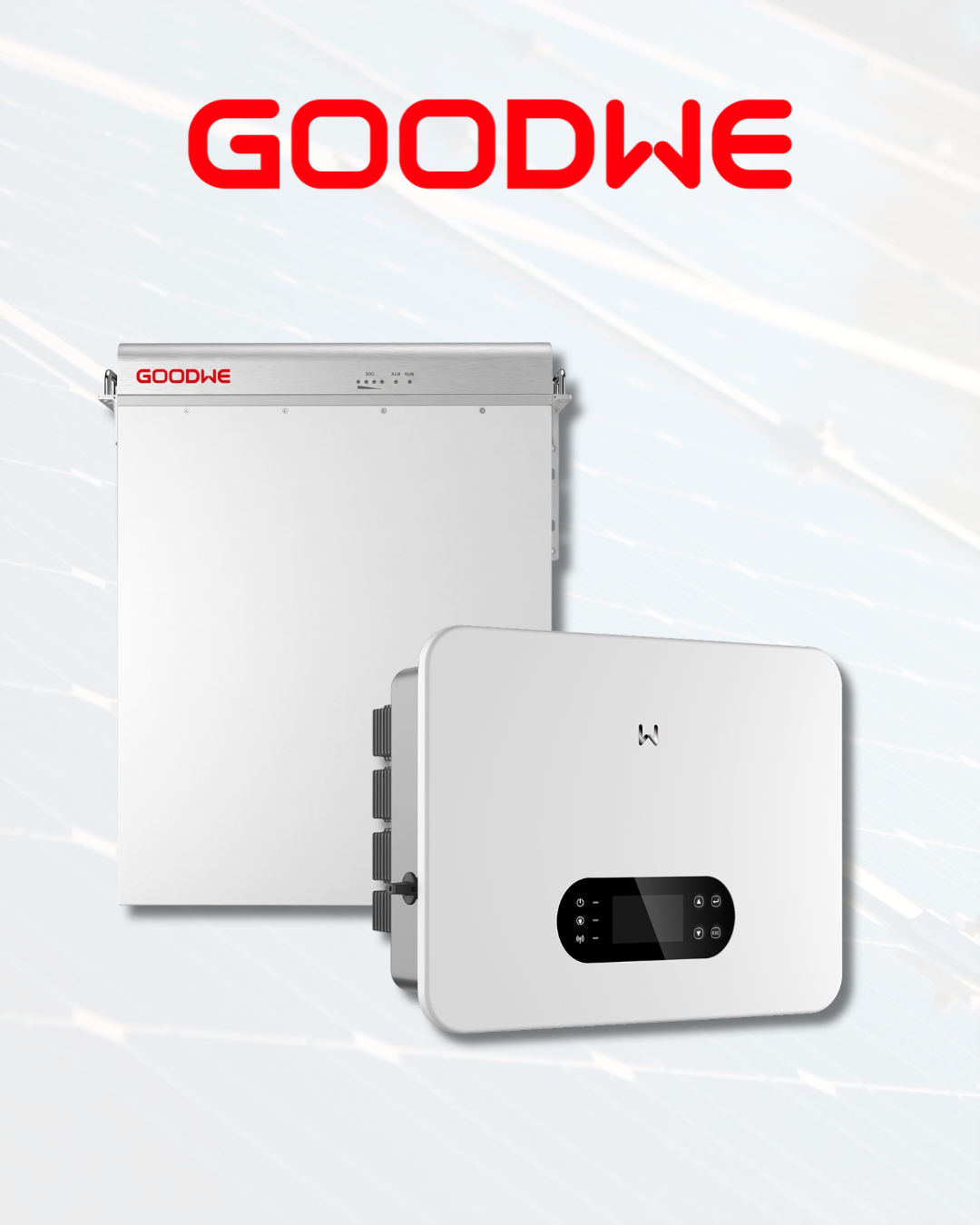 Inversor solar inteligente GoodWe para proyectos residenciales y comerciales.